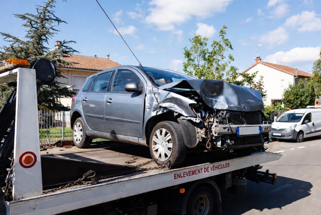 Destruction d'épave à Meudon