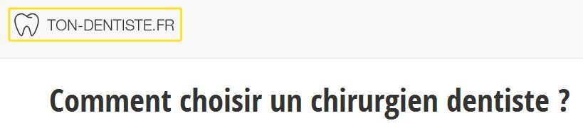 Pour trouver rapidement un bon dentiste à proximité, utilisez l’annuaire spécialisé ton-dentiste.fr